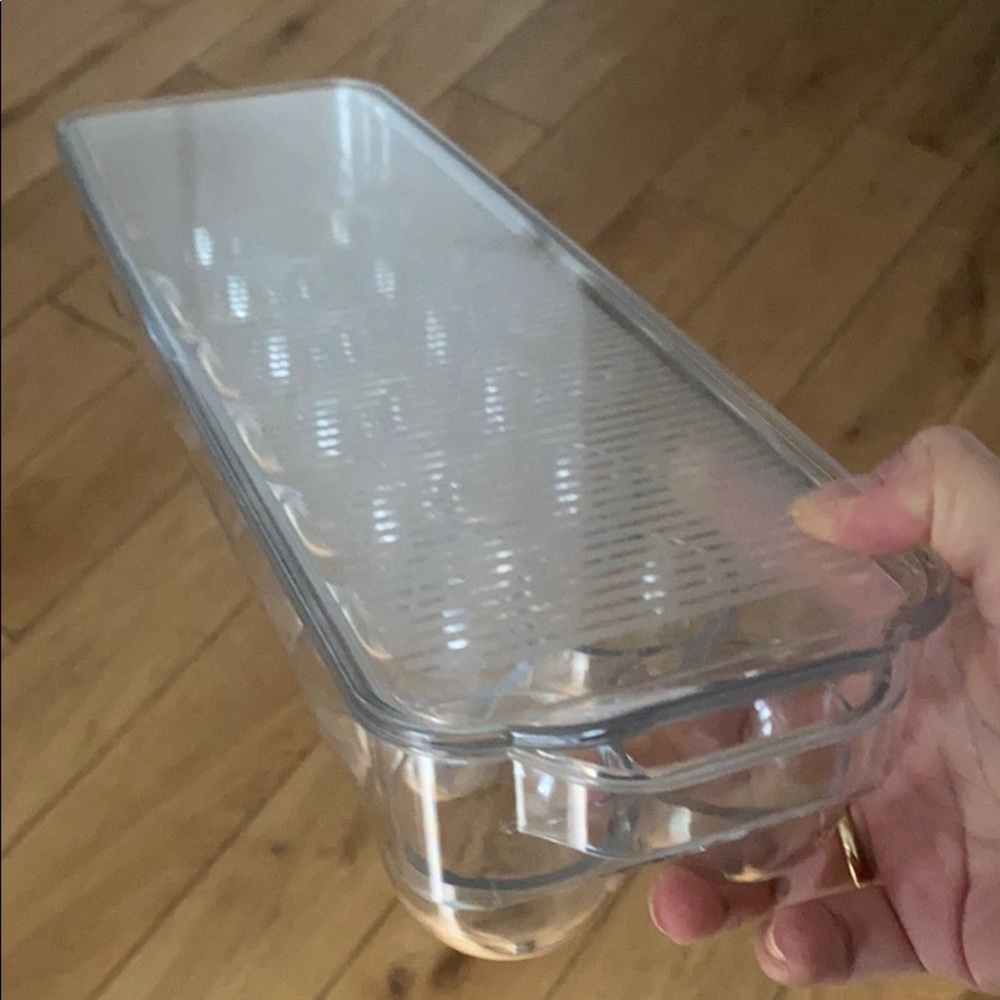 Stackable Refrigerator Egg Storage Bin with Lid